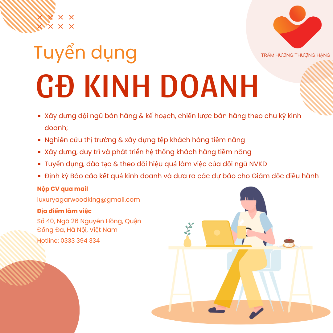 Tuyển dụng vị trí: Trưởng phòng kinh doanh